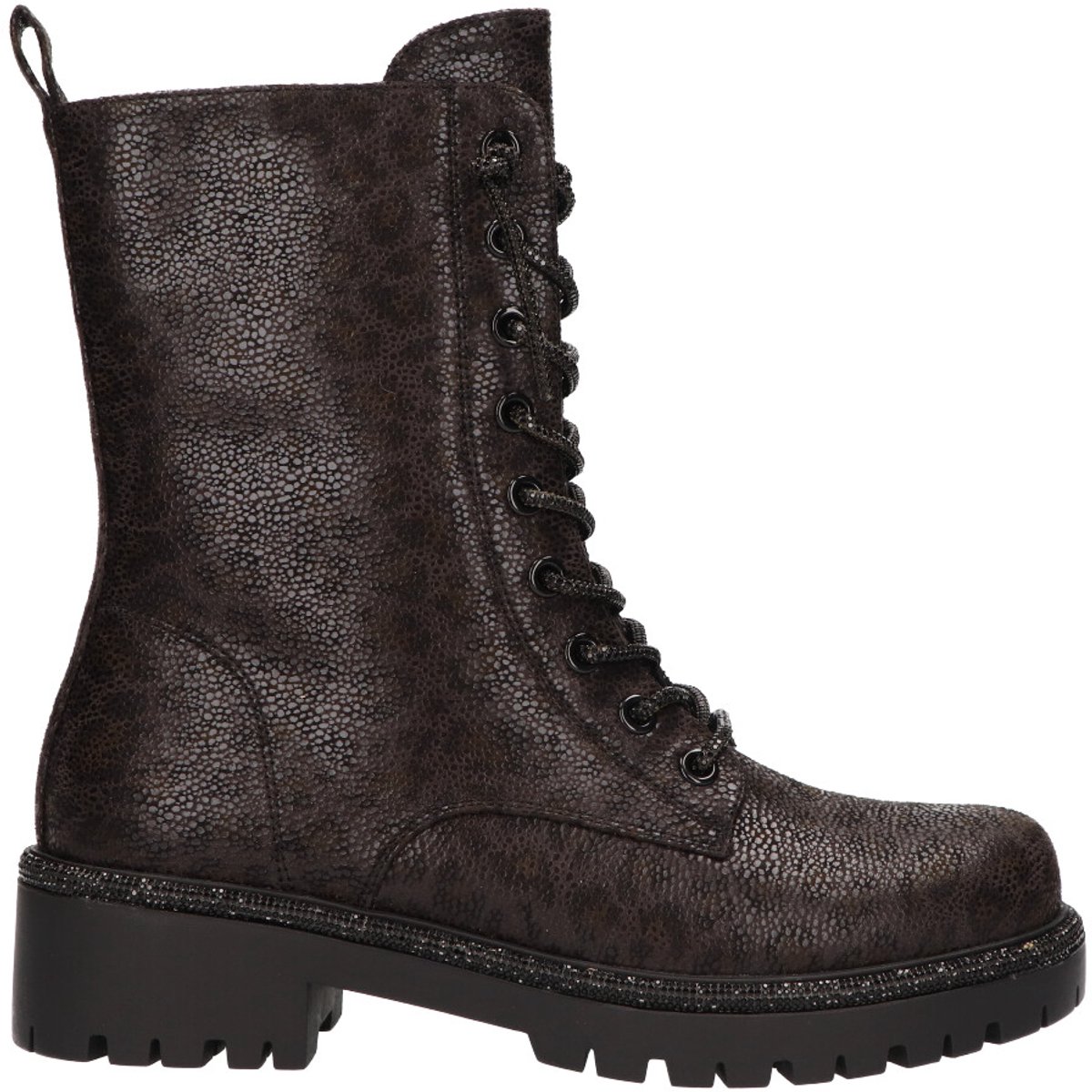 La Strada Bootie Zwart Leopard Synthetisch - Damesschoenen - Maat - 42