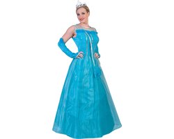 Koning Prins & Adel Kostuum | Koninklijk Blauwe Marilene Bal | Vrouw | Maat 52-54 | Carnaval kostuum | Verkleedkleding