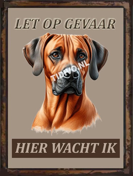 Weimaraner Rhodesian Ridgeback 18 - Met 4 Gaatjes + 4 Pluggen + 4 RVS ...
