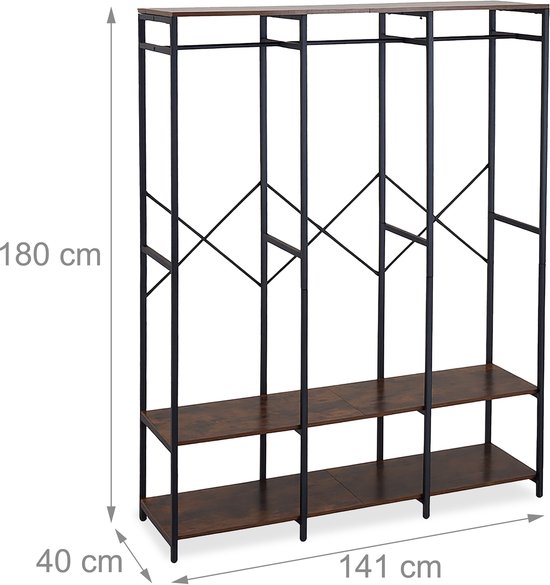 Serra - Kledingkast 2-deurs - Licht eiken - 80x51x177 cm