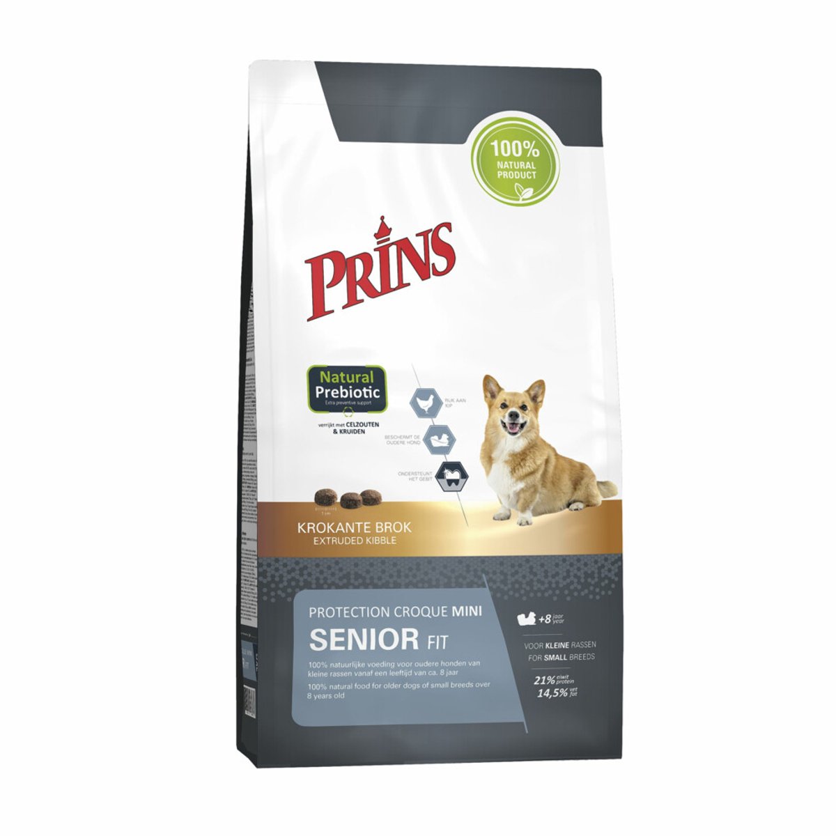 Prins Protection Croque Mini - Senior Fit - Hondenvoer - 3 x 2kg