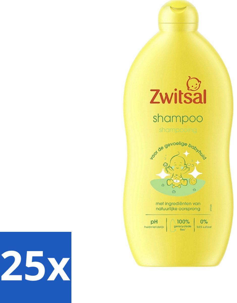 Image of 25 x Zwitsal - Shampoo - Mild - Voor Dagelijks Gebruik - 700 ml - Babyhuid - Babyverzorging - Zwitsal