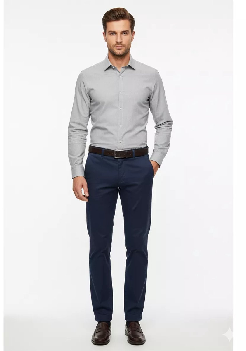 Herenbroek - Donkerblauw - Arya Label - Lengte 34