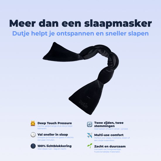 Gewogen Slaapmasker Verzwaard Oogmasker Met Parels - Grijs, Voor Beter Slapen & Meditatie