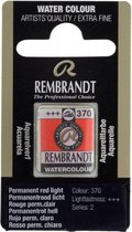 Rembrandt water colour napje Permanent Red Medium (377)