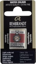 Rembrandt water colour napje Light Oxide Red (339)