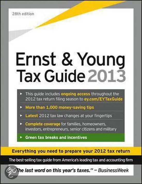 Ernst & Young Tax Guide, Ernst &. Tenore E. Con Reijseger