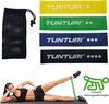 Tunturi 4 Weerstandsbanden Set - Fitness elastiek - Fitnessband - Trainingsband - Gymnastiekband
