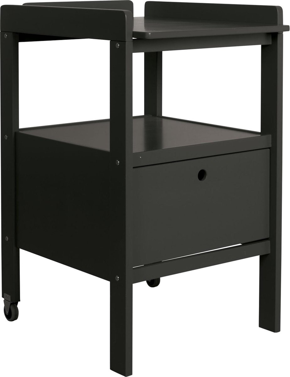 Bol.com Pericles - Luiertafel met lade Cindy - Zwart aanbieding