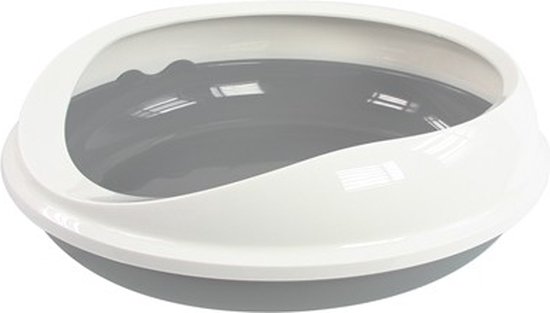 Savic Figaro Kattentoilet - grijs/wit