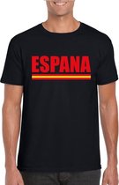 Zwart Spanje supporter shirt heren L