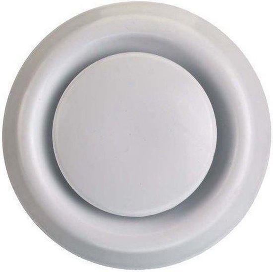 Ventilatierooster rond Messing afsluitbaar - 125mm | Dekker Watersport