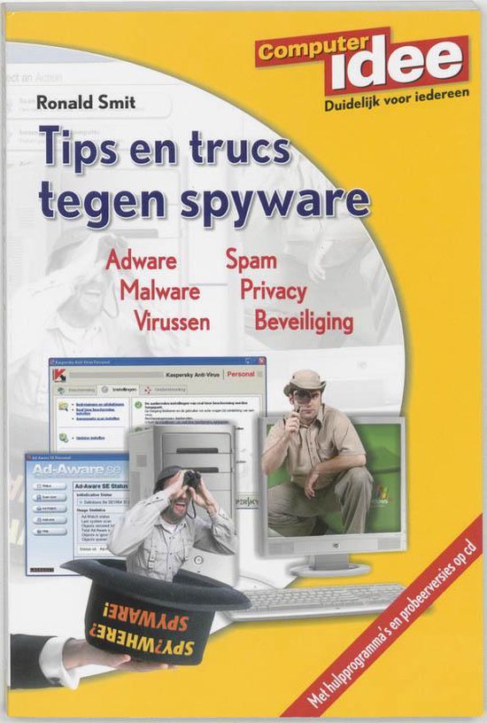 Cover van het boek 'Tips en trucs tegen Spyware + CD-ROM' van R. Smit