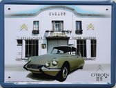 Citroen DS19 Metalen wandbord 15 x 21 cm