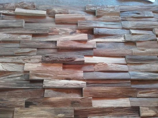hop Voorkomen Lima 3D wandpanelen hout History XL by Woodindustries | bol.com