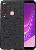 Hexagon Hard Case voor Samsung Galaxy A9 2018 Zwart