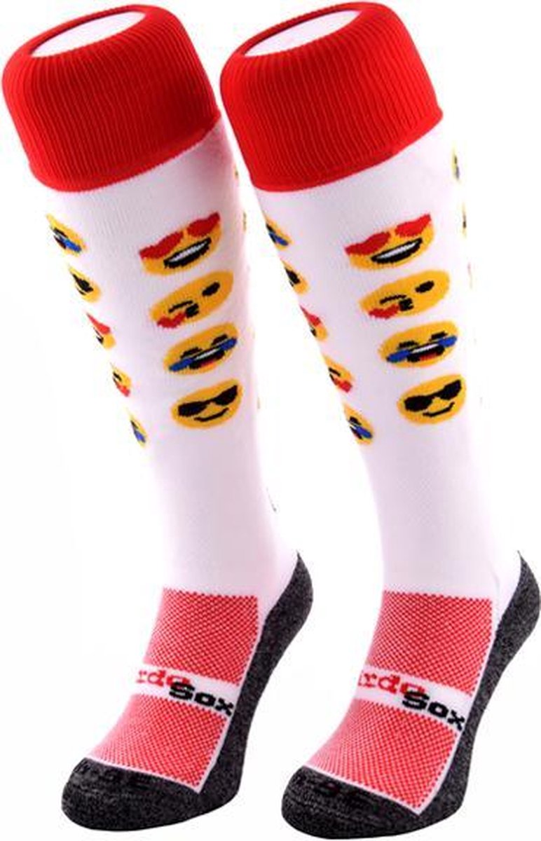 WeirdoSox Emoji sportsokken, hockeysokken, voetbalsokken - Maat 28/30