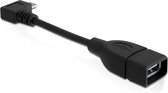 Delock - USB 2.0 A naar micro USB B - Usb otg adapter - Zwart