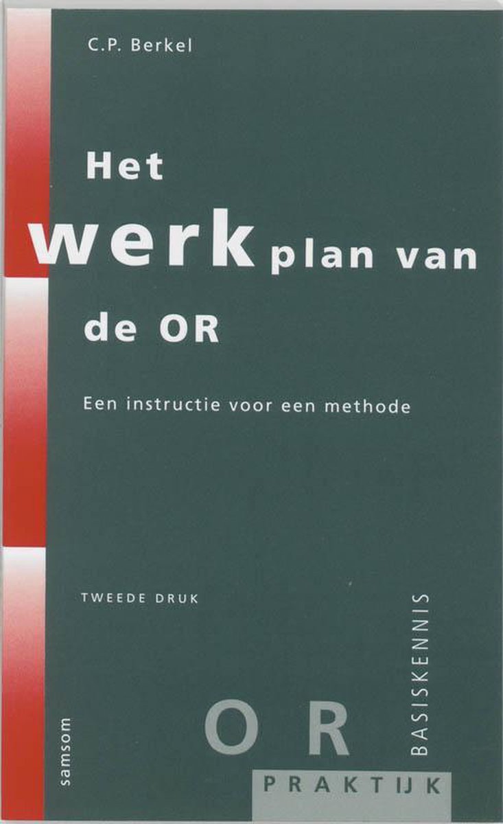 Het Werkplan Van De Or C P Berkel Boeken Bol Com