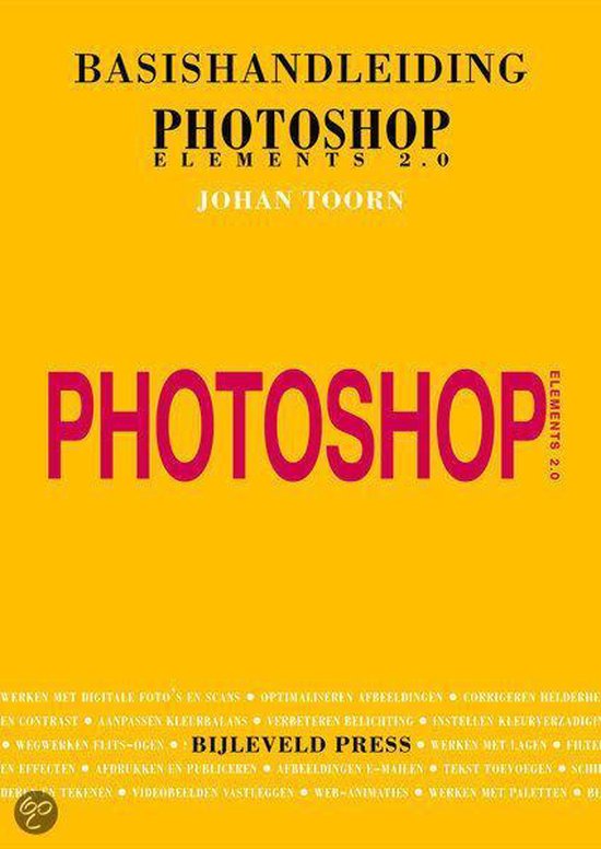 Cover van het boek 'Basishandleiding Photoshop Elements'