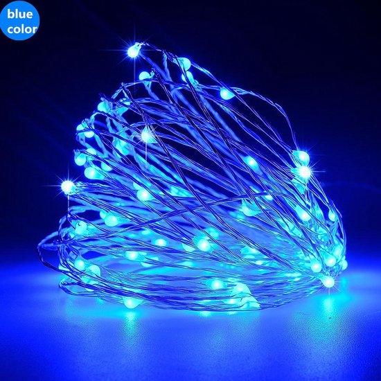 Politiek Ananiver Toestand Led Lamp Draad 2M 20 Led - Blauw - Verlichting - Decoratie - Kerst | bol.com