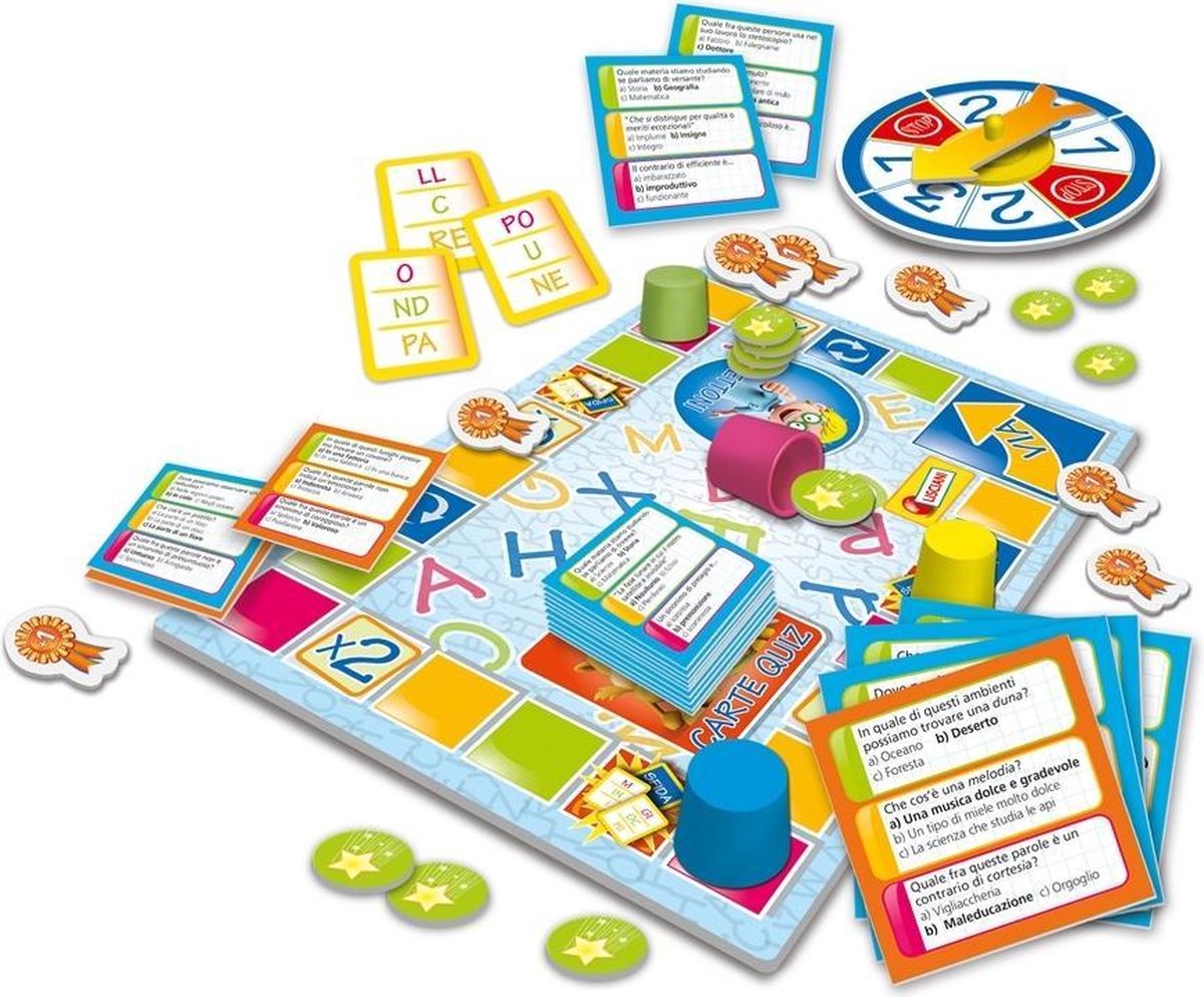 Juego Educativo Lisciani Vocabolando - Tablero, Para Niños 5-10 Años, Aprender Vocabulario