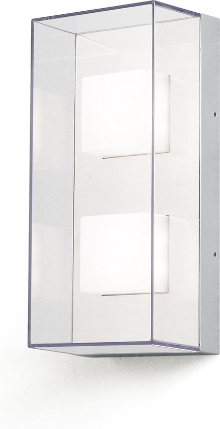 Konstsmide - San Remo LED 8x1W flush rectangle 31cm 230V 3000K - grijs/rook
