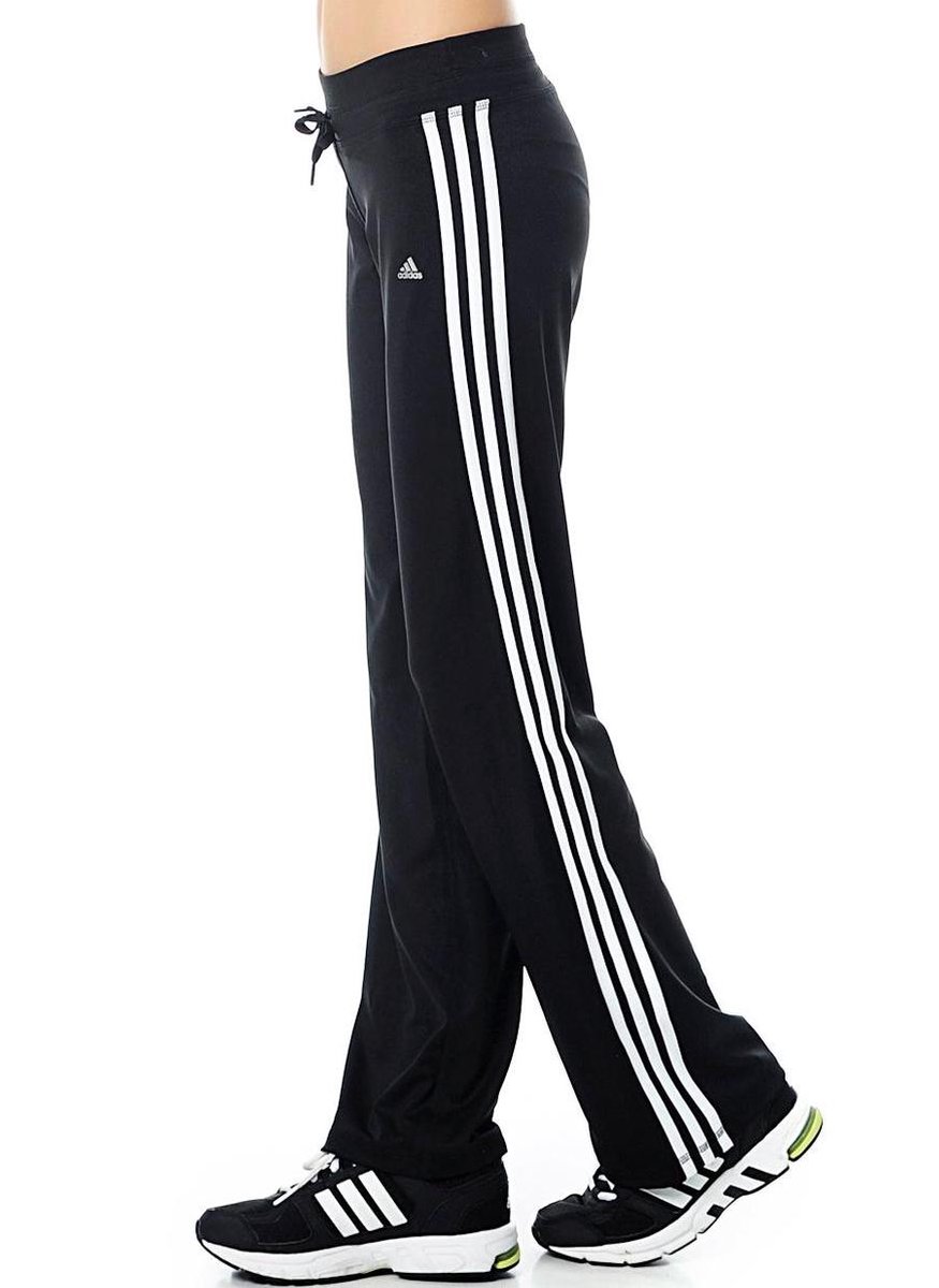 Mand test Teken een foto Adidas Jazzpant Clima 3sess slim - Dames - Zwart/Wit - Maat L | bol.com
