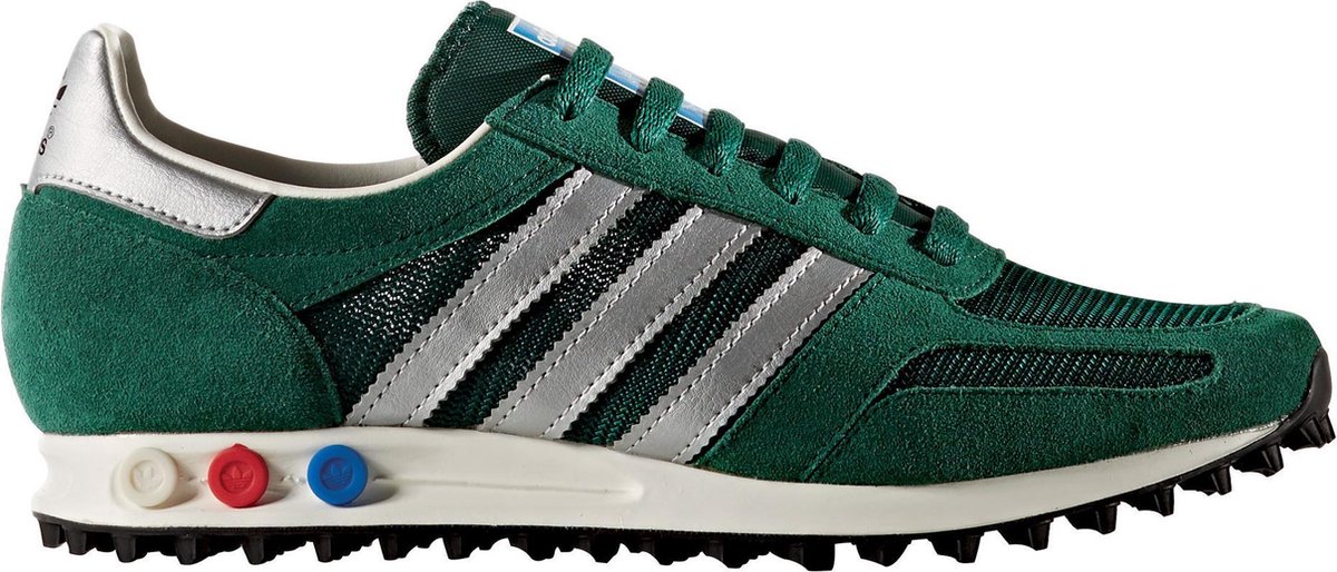 adidas LA Trainer Sportschoenen - Maat 40 2/3 - Mannen - groen/zilver | bol