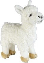 Pluche witte lama/alpaca knuffel 32 cm