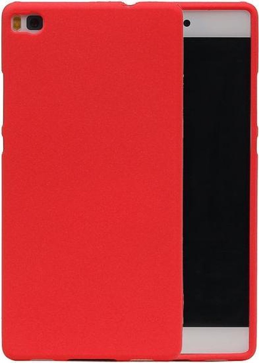 Rood Zand TPU back case cover hoesje voor Huawei P8