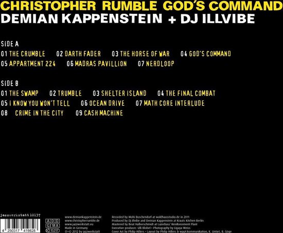 Demian Kappenstein + Illvibe - Christopher Rumble God's Command (LP ...