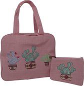 Jessidress® Handtas Kleine Handtasje met portemonnee - Roze