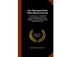 Ten Thousand Words Often Mispronounced