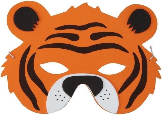 Tijger foam masker voor kinderen | bol.com