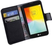 HC Zwart LG L Fino Bookcase Wallet case Telefoonhoesje