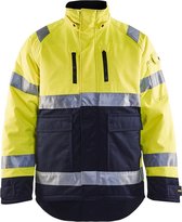 Blåkläder 4828-1900 Winterjas High Vis Geel/Marineblauw maat XL