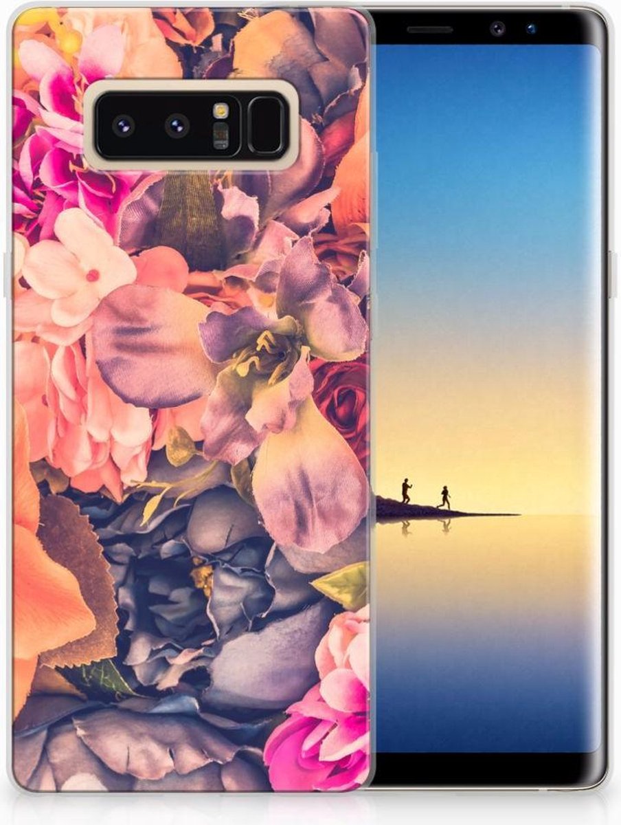 Back Cover voor Samsung Galaxy Note 8 TPU Case Bosje Bloemen