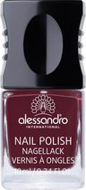 alessandro 905 Rouge Noir nagellak 10 ml Bordeaux Glans