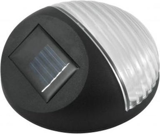 Speel Gemaakt van zoet LED Buitenlamp Gevel Verlichting - Zonne Energie - Koud Wit - IP44 | bol.com