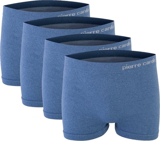 Pierre Cardin - Heren Onderbroeken 4-Pack Seamless Boxers - Blauw - Maat  XXL | Bestel nu!