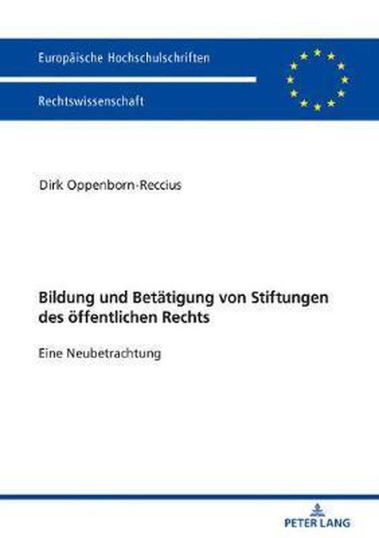 Stiftungen Des öffentlichen Rechts Beispiele Bildung Und Betatigung Von Stiftungen Des OEffentlichen Rechts