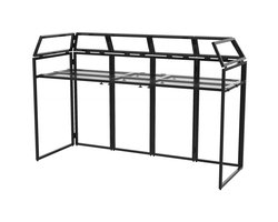 Vonyx DB5 XL DJ Booth meubel incl. witte en zwarte lycra stretch doeken