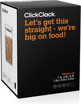 ClickClack Vershoudbox Pantry Cube - Set van 3 Stuks - Rood