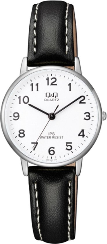 Q&Q Dameshorloge QZ01J304Y - Horloge - lederen band - 30MM