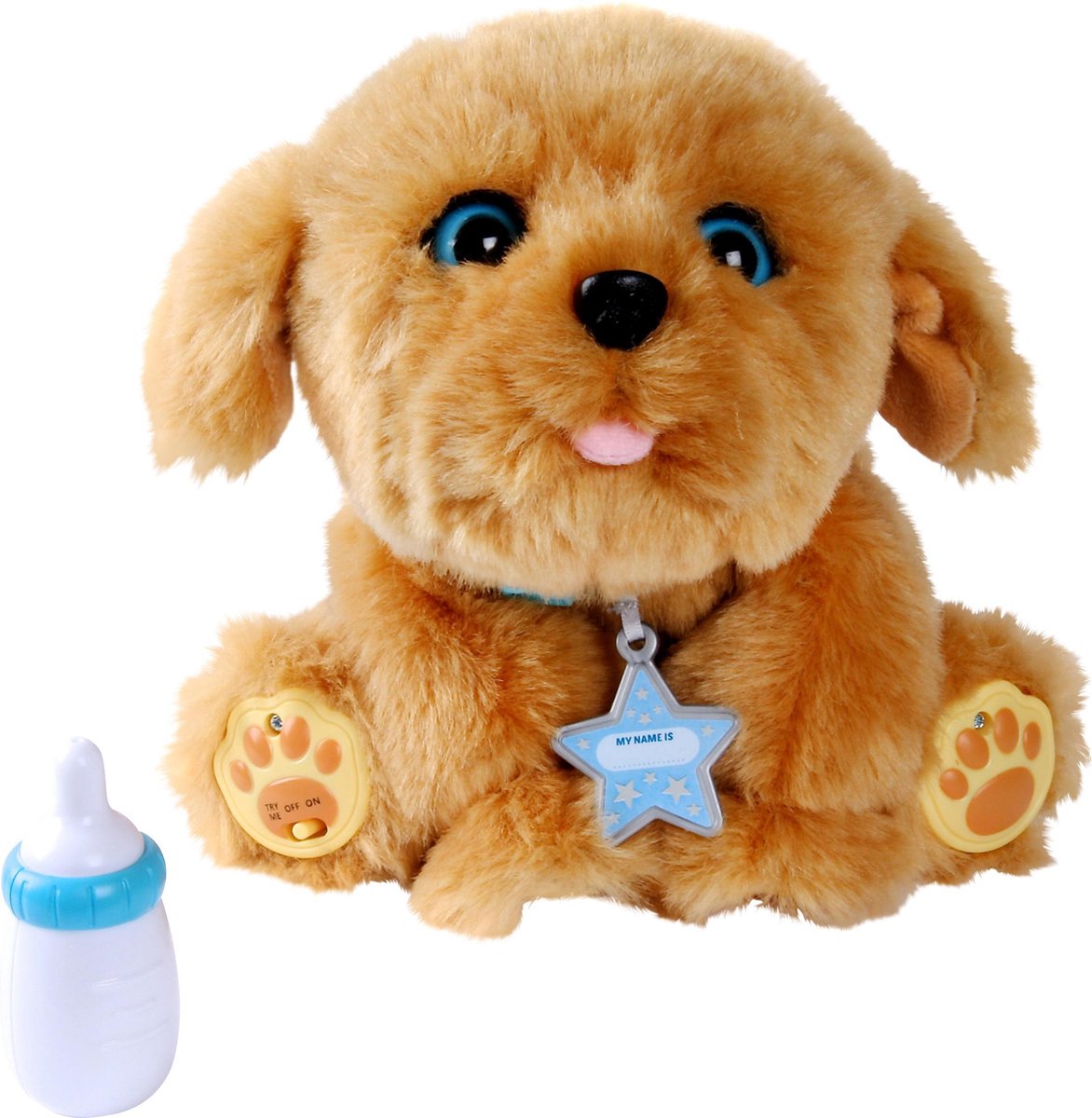SmartPetLove Snuggle Puppy SP101 gedragshulp speelgoed, bruin mengsel, klein
