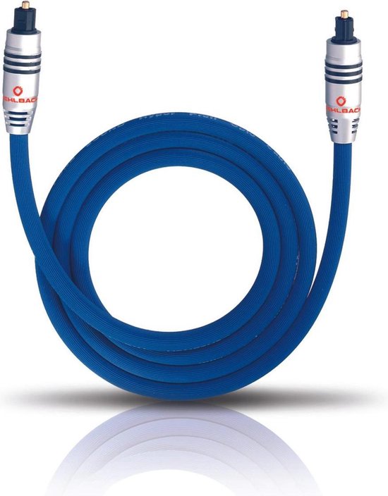 OEHLBACH 1380 Glasvezel kabel 0,5 m Toslink Blauw