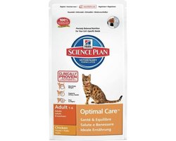 Hill's Science Plan Feline Optimal Care - Adult - Kip - Kattenvoer - 15 kg
