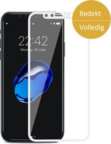 Screenprotector Gehard Glas voor Apple iPhone Xs / X - Volledig Beeld Dekkend Tempered Glass Screen Protector Wit van iCall