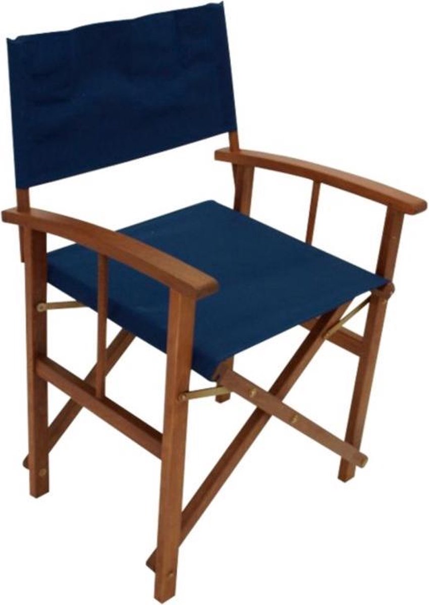 2 x Regisseursstoel, vouwstoel, opklapbare stoel, hardhouten stoel Blauw |  bol.com